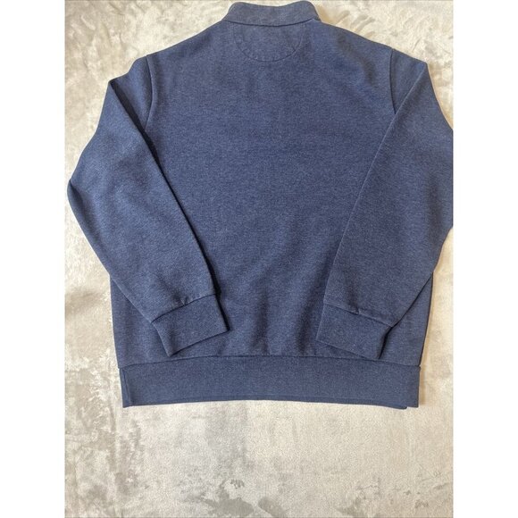 Men’s Polo Ralph Lauren 1/4 Zip Pullover Sweater Navy Blue Size XL - Picture 10 of 10